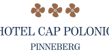Hotel Cap Polonio Pinneberg Logo in Serifenschrift mit drei Schiffsschrauben Hotel Cap Polonio Pinneberg Logo in Serifenschrift mit drei Schiffsschrauben